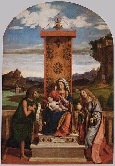 CIMA da Conegliano The Madonna and Child with Sts John the Baptist and Mary Magdalen China oil painting art